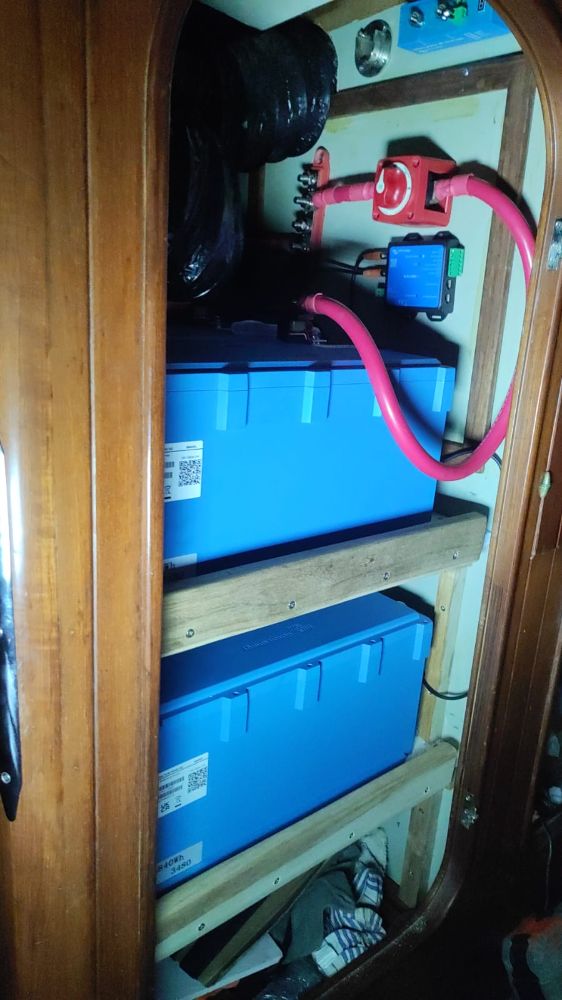 Victron lithium batteries aboard